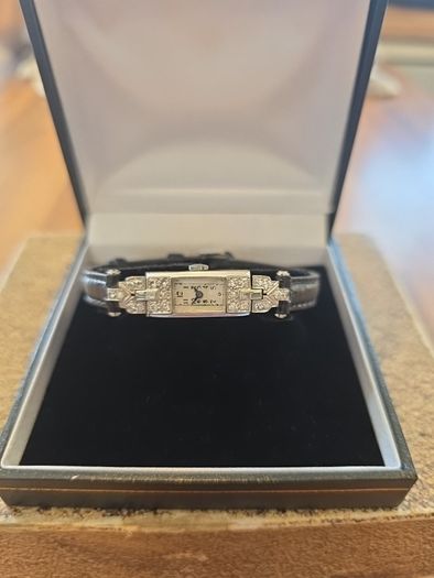 Platinum Art Deco Cocktail Watch