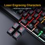 RGB Gaming keyboard Gamer keyboard and Mouse With Backlight USB 104 keycaps Wired Ergonomic Keyboard For PC Laptop Image 3