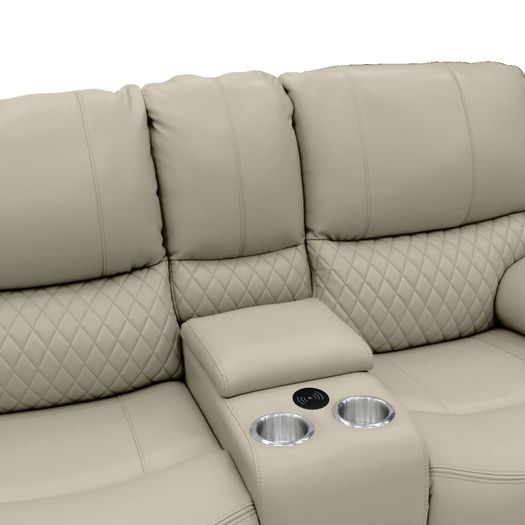 Rita Manual Leather Recliner Sofa