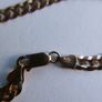 Vintage 9Ct Solid Gold 375 Flat Curb Link Chain. Bracelet 4,46g - L 7,2" Image 6