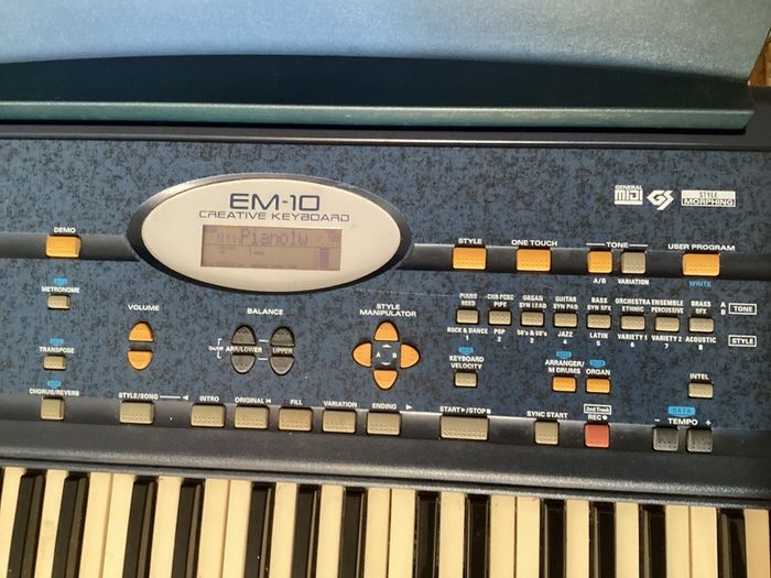 EM-10 Creative Keyboard with music stand and keyboard stand in excellent working condition for quick sale