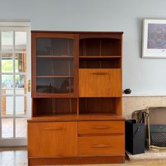 Stunning Original Vintage Irish Mid-Century Teak Display Unit by Ark Furniture
