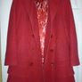 Per Una M&s Long Red Jacket Coat Faux Suede To Touch 14 Medium. Marks & Spencer. Image 6