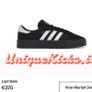 Premium Adidas Samba Black Silver Leather Image 5