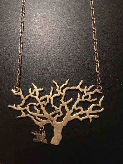 Urban Outfitters Vintage Tree-with-Bird Necklace