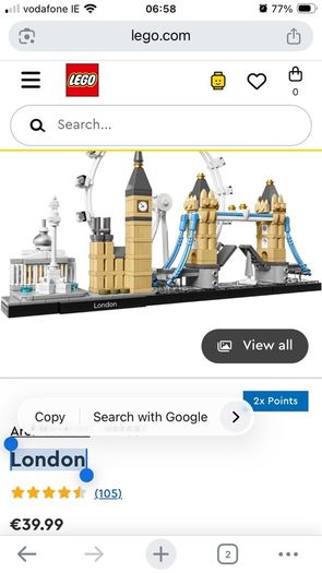 lego - London city skyline set