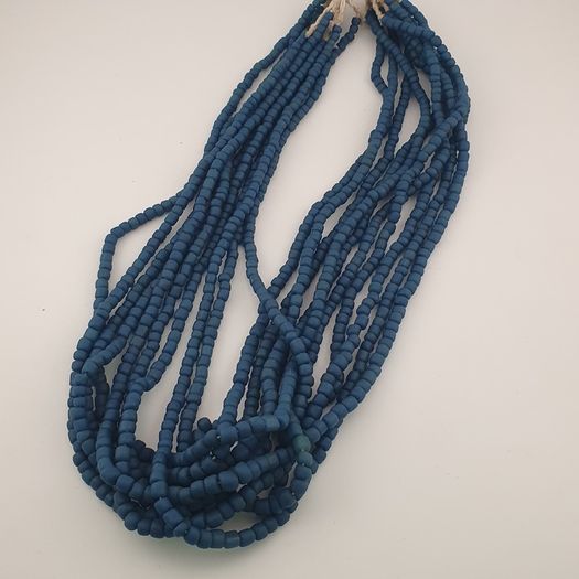 Antique African Style Green Blue 4-5.5mm Beads Necklace Strands