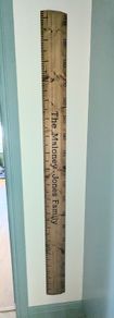 Personalised family height ruler