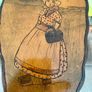 Vintage Dutch Wooden Wall Decor with Original Handpainted Scenes on the Reverse Image 4