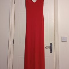 stunning formal red dress by Goddess