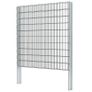 2D Gabion Fence Galvanised Steel 2.008x1.03 m 8 m (Total Length) Grey Image 5