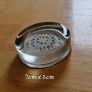 Unique Vintage Glass Paperweight  with Hand woven Lace -inlay Image 2