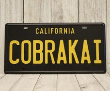 Cobrakai (Karate Kid) Dodge Challenger COBRAKAI Replica Movie License Plate