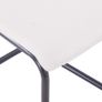 Cantilever Dining Chairs 2 pcs Cream Fabric Image 7
