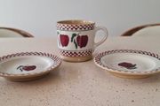Nicholas Mosse Apple Design Small Mug and plates
