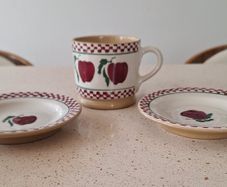 Nicholas Mosse Apple Design Small Mug and plates