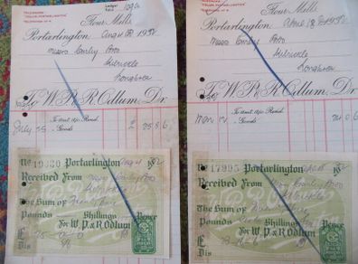 odlums flour mills receipts 1932