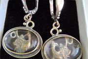 new silver earrings