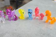 6 x Mane Six mini Figures 2inch transparent MLP G4 My Little Pony