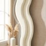 LED Full Length Mirror Wavy Full Body with Velvet Frame Image 7