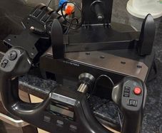 Logitech flight yoke and throttle