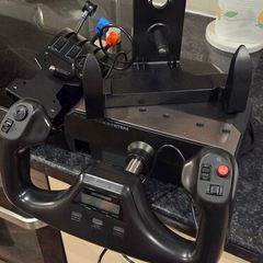 Logitech flight yoke and throttle