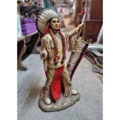 Native American Chief Resin Statue KAS1381