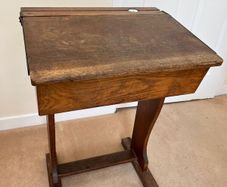 Old School Desk with inkwell