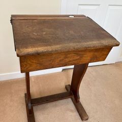 Old School Desk with inkwell