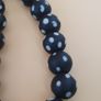 Vintage African Style White Dotted Glass Beads Strands Necklace Image 10