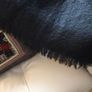 Beautiful Black Glen Cree Scotish Mohair Wool Wrap/Throw/Blanket Image 5
