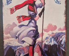Vintage Style  Metal Sign. Retro French advertisement advertisement.