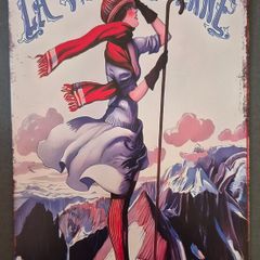 Vintage Style  Metal Sign. Retro French advertisement advertisement.