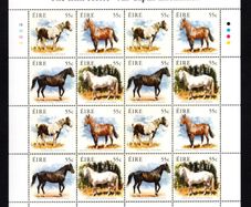 2011 Ireland The Irish Horse Commemorative Stamps Plate 1B1B1B1B Mint Never Hinged (MNH)