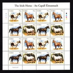 2011 Ireland The Irish Horse Commemorative Stamps Plate 1B1B1B1B Mint Never Hinged (MNH)