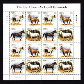 2011 Ireland The Irish Horse Commemorative Stamps Plate 1B1B1B1B Mint Never Hinged (MNH)