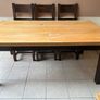 Solid Timber Dining Table & Chairs Image 2