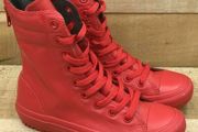 Converse All Star Hi Zip Fashion Rubber Boot Red