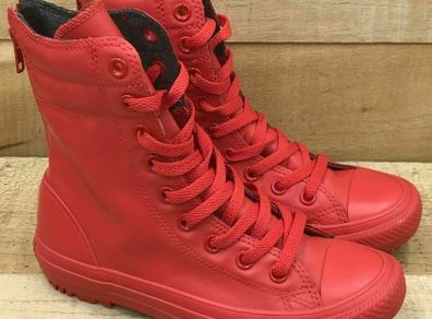 Converse All Star Hi Zip Fashion Rubber Boot Red
