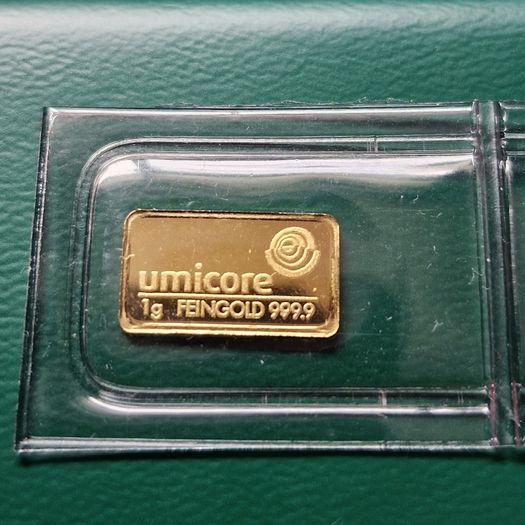Gold Bar 1 Gram .999 Umicore