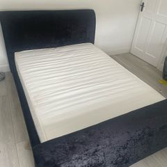 double bed with mattress