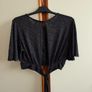 Black Sparkly Stretch Top (Size 12) Image 2