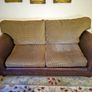 Luxury leather and fabric three piece suite Image 3