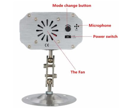 Mini R&G 24 Patterns Laser Projector lights Sound Activated