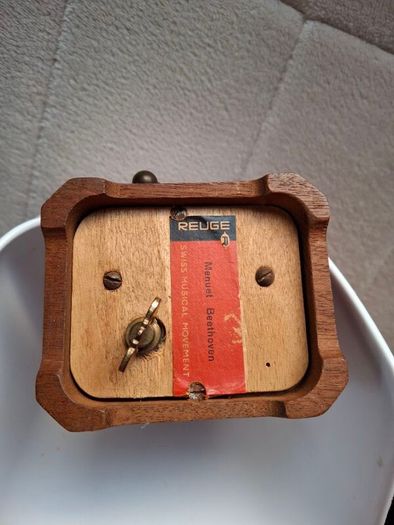 Vintage Reuge Beethoven Wooden Music Box Working