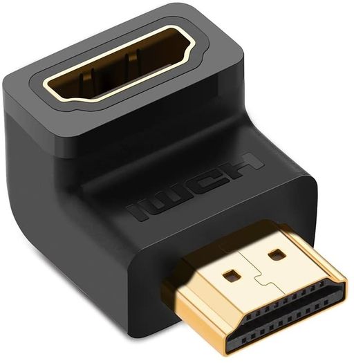 L Shaped HDMI Male to Female Adapter