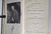 Speeches of the Right Honourable Richard Brinsley Sheridan. 1842 First edition. Irish interest. Antiquarian, rare, collectible, vintage, nineteenth, century, Victorian, British, Irish, politics, parliament, Whig, government, oratory, rhetoric, elocution, 