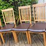 FREE - 5 x Solid Oak Dining Chairs Image 2