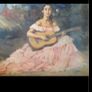 Antique Picture - La Guitarista Image 6