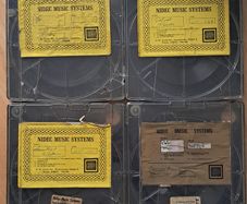 Rare Vintage Nidec Music Systems Cartridges Dublin Muzak Tapes Set of 4
